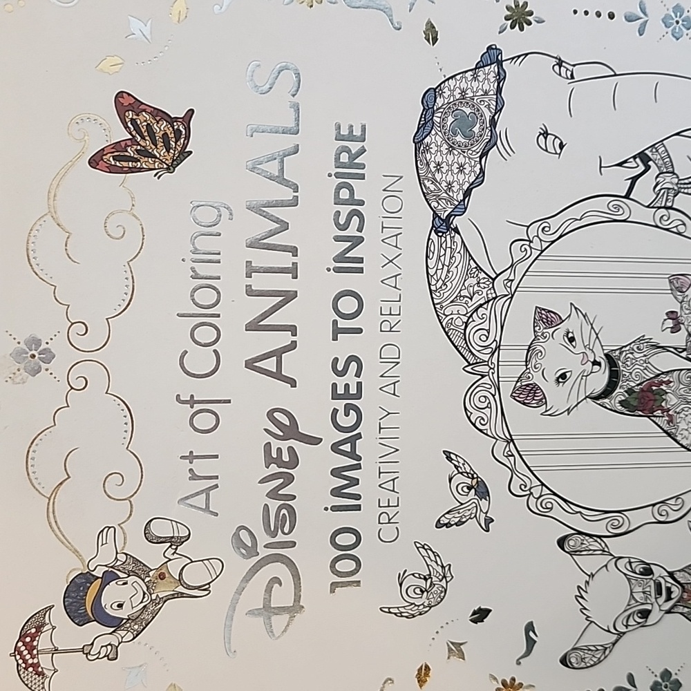 Art Of Coloring Disney Animals Hard Cover Coloring Book